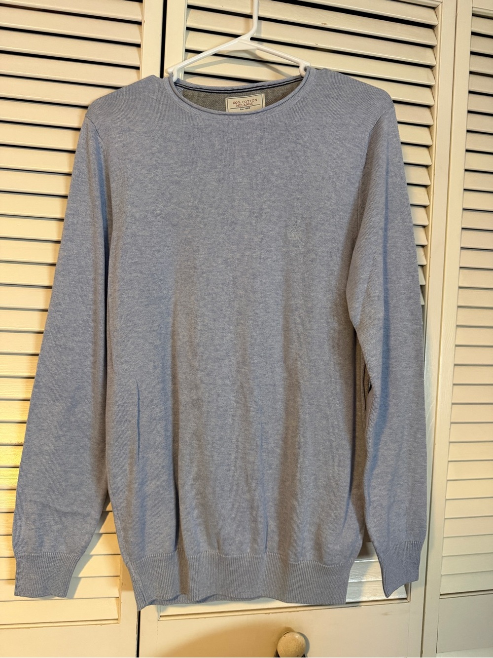 Light Gray Crewneck Sweater - Springfield Casual Knit
